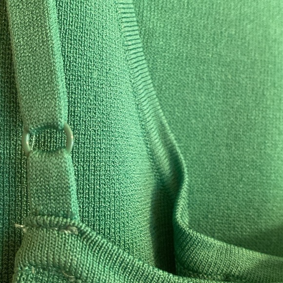 Aritzia Babaton Anderson sculpt adjustable halter knit mini dress Kelly green M - Picture 6 of 11